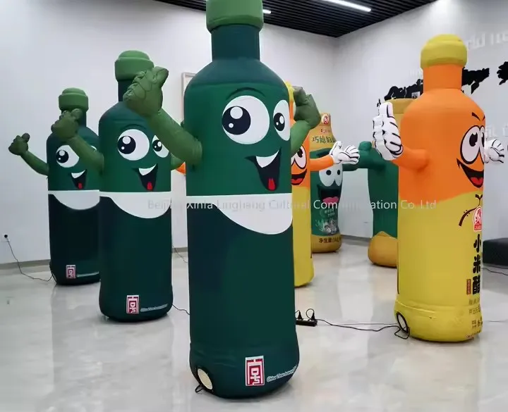 OEM Custom Bottle Shaped Inflatable Derocaration Event Amusement Concert Advertising Inflatable Air Dancer