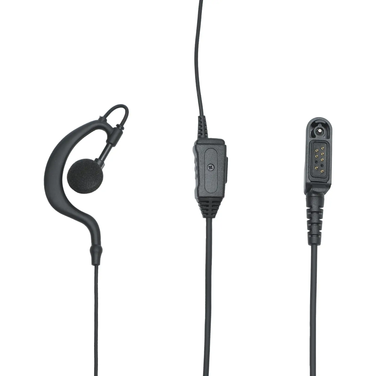G Shape Adjustable Earhook Handfree Earpiece With PTT Clip for Hytera AP510 AP580 BP510 BP560 Walkie Talkie Earphone Accessories