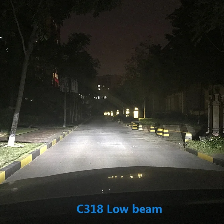 Free Sample Bombillos Led H4 With CE ROHS C318 Auto Kit Leds Double Beam Globalpowerleds No Fan Headlight Led H4