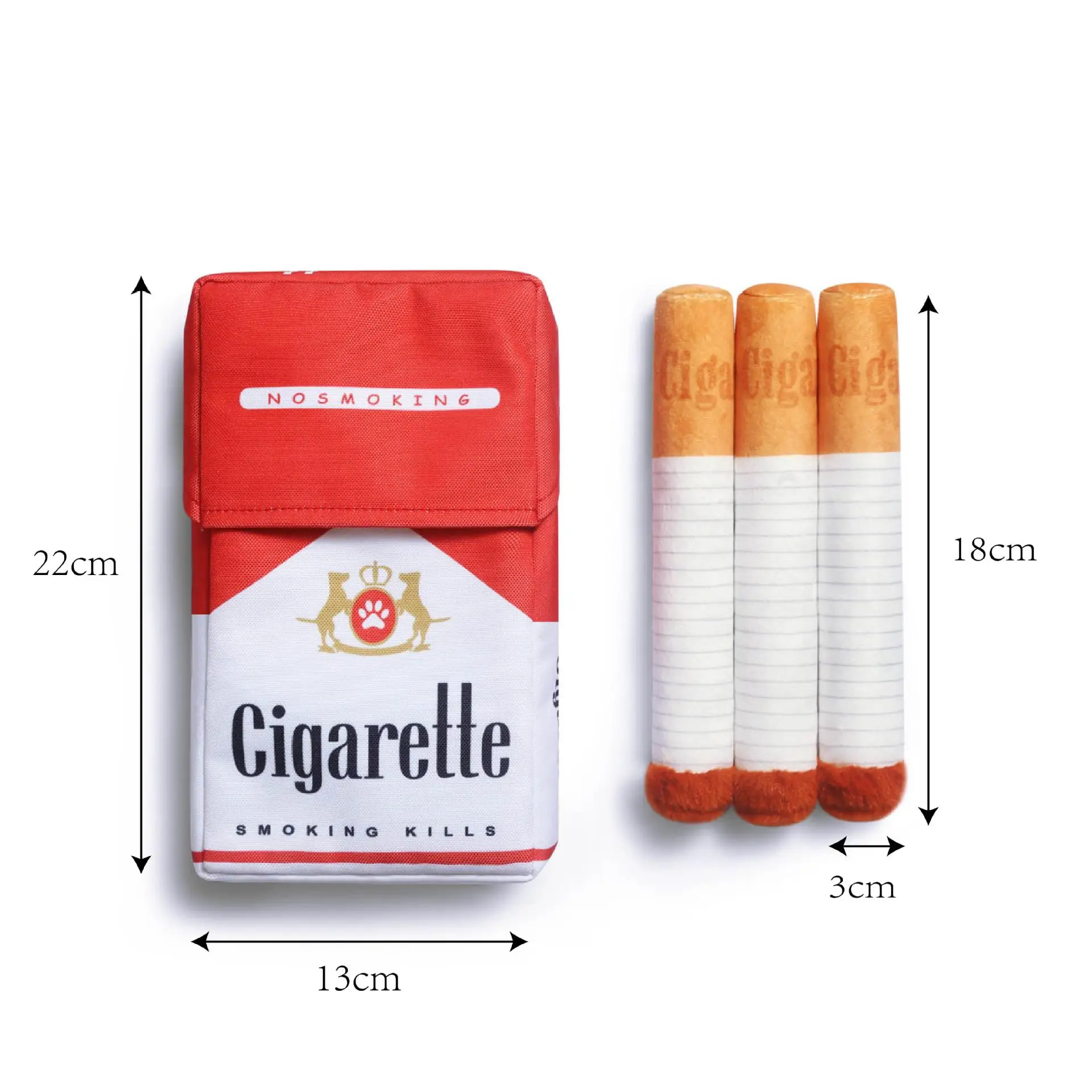 Dog Voice Toy Simulation Cigarette Box Gnawing Pet Toy Cigarette Toy