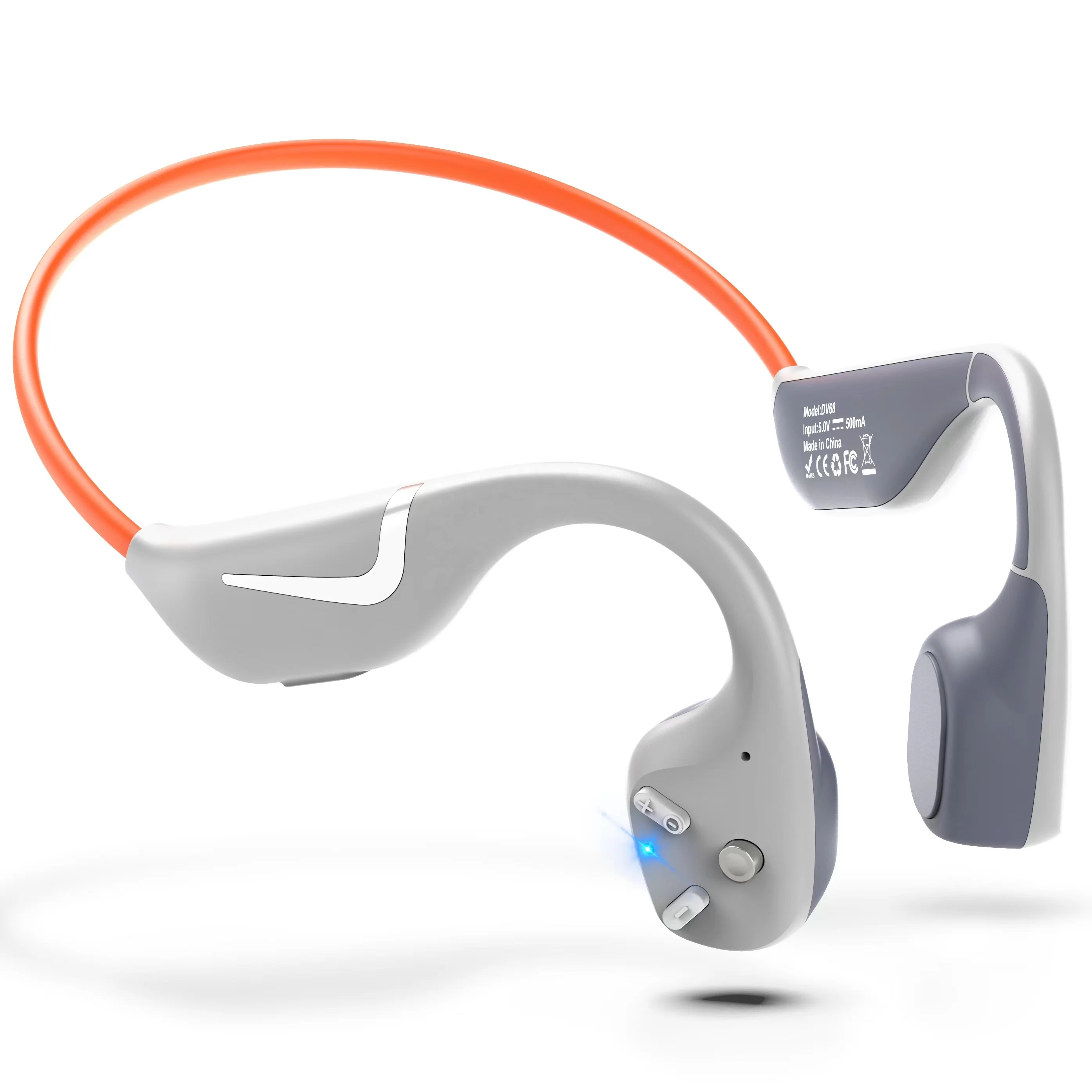 Cuffie Sportive Silver OneOdio Auricolari Wireless OneOdio OpenRock Pro - Conduzione Ossea, Impermeabili, Ideali Per Sport E Chiamate Cuffie In Ear