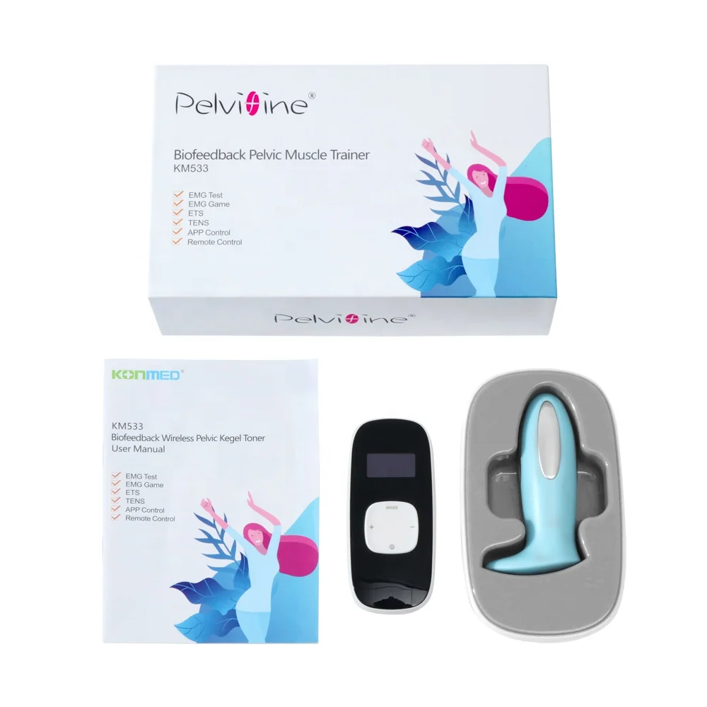App Control Wireless Biofeedback Pelvic Floor Kegel Trainer Muscle Stimulator With EMG Test EMG Game