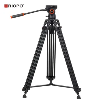 Triopo Tripod K3 Fluid Head Mid-level Spreader Dv965 Professional Heavy Duty Aluminum Twin Tube