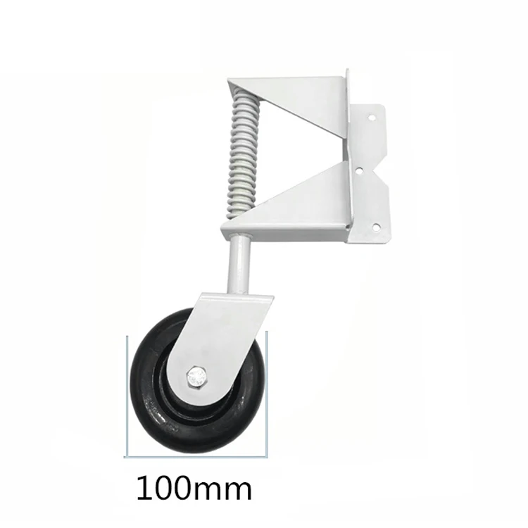 Adjustable Swing Heavy Duty Spring Loaded Small Castor Sliding Gate Roller Wheels Stainless for Gates