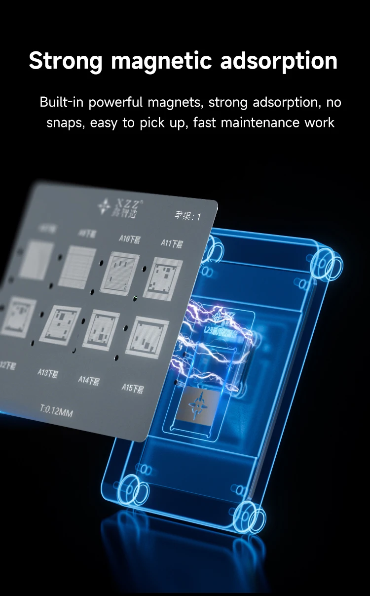 XZZ L23 Universal CPU Reballing Station Magnetic Auto Clamping BGA Tin Planting Table for Chip Repair