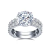18K moissanite ring