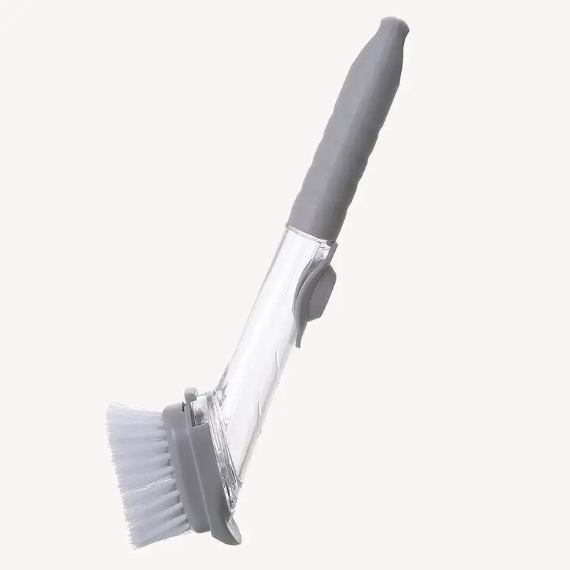 Automatic Liquid Filling Type Multifunctional Long Handle Clean Artifact Hydraulic Brush Home Kitchen Dishwashing Brush details