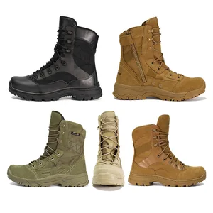 Hanagal OEM ODM Custom Wholesale Trending Water Resistance Security Guard Tactical Men's Boots Waterproof