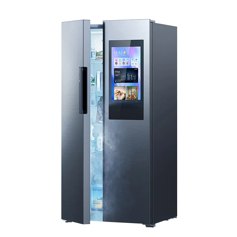Customized Refrigerator Door Silk Screen Printing Tempered Glass Panel Colorful Glittering Glass Refrigerator Door
