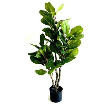 Wholesale Artificial ficus lyrata mini bonsai tree garden artificial bodhi plants tree artificial banyan tree