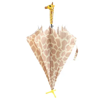 TP392 Giraffe Head Straight Stand Umbrella Promotional Unique Gifts Items New Product Ideas 2022 Trends Womens Birthday Gift
