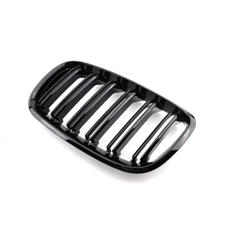 product tiypeor car high gloss black triple bar front kidney grille kit with dual banners for bmw x5 e70 2008 2014-11
