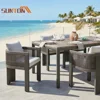 aluminum garden table chair set