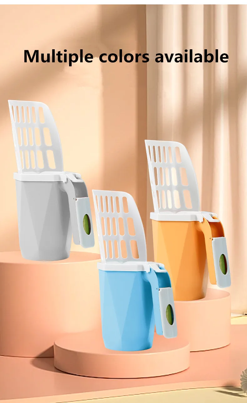 Portable Integrated Cat Litter Shovel Pet Supplies Wholesale Detachable