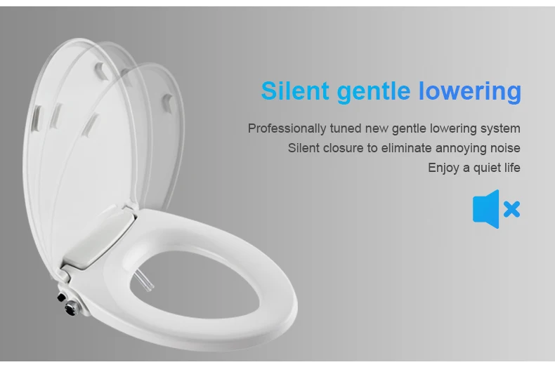 Round Bidet Seat Cover Custom Sprayer Bidet Toilet Seat Mechanical Non Electronic Bidet Toilet Seat For Bathroom factory