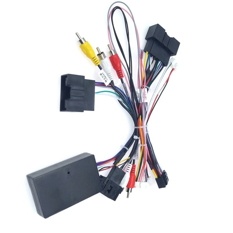16PIN Car Android Power Cord Cable Adapter With Canbus Box for Ford Focus Ranger Audio Power Wiring Harness