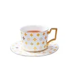 tazza e piattino - giallo+bianco