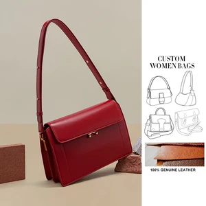 Messenger Sling Bags Custom 2023 Fashion Ladies Genuine Leather Crossbody Bag for Women