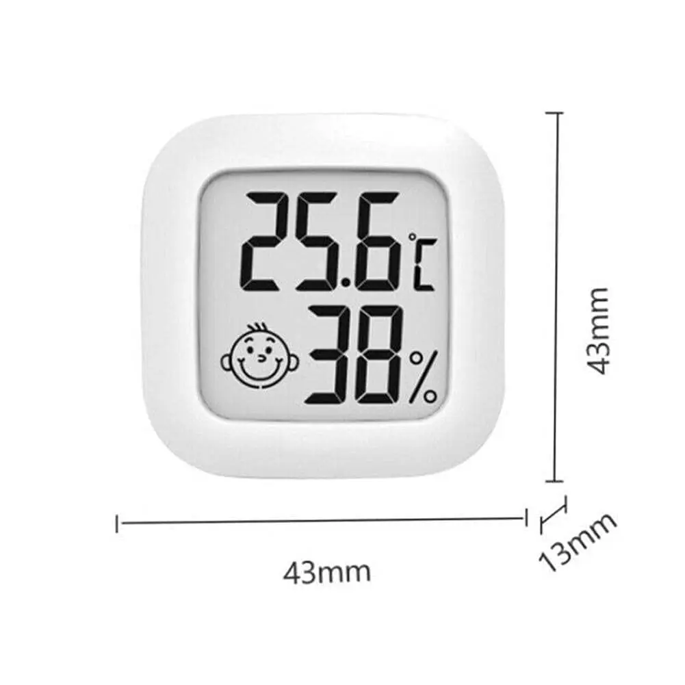 Mini Smiley Electronic Temperature and Humidity Meter Home Office LCD Temperature and Humidity Meter