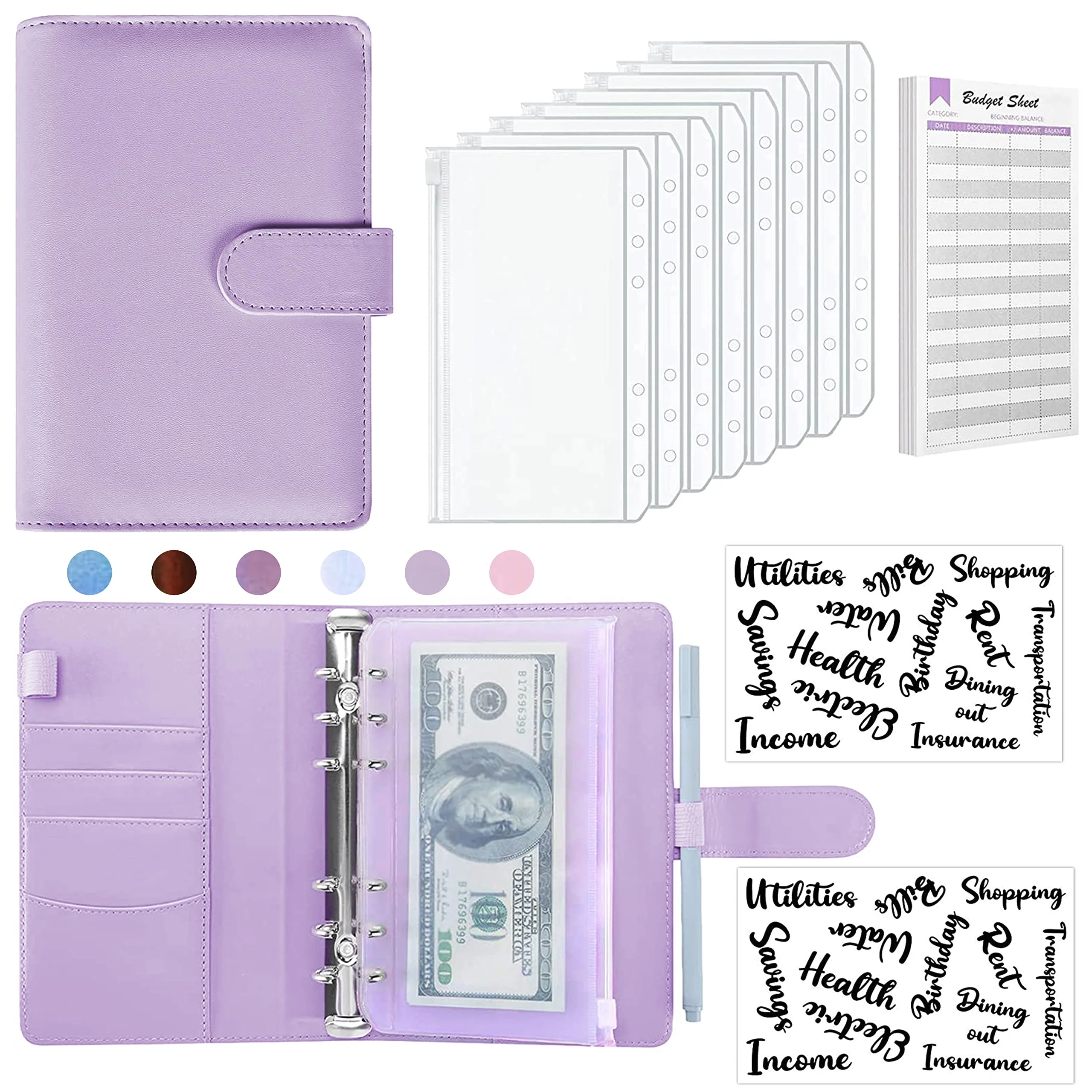 Agoer A6 budgetplanner, envelopmethode voor financiële planner