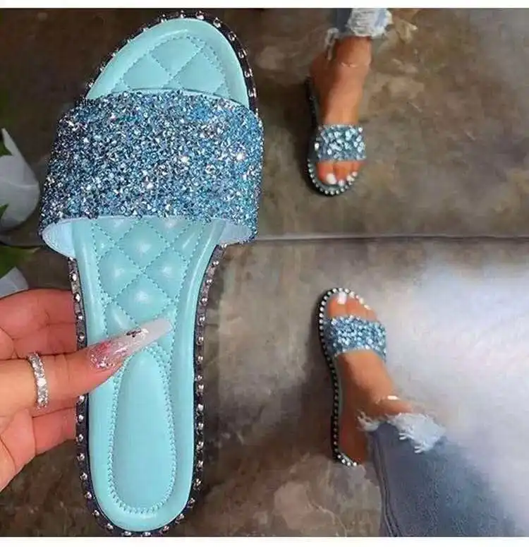 Fashion Ladies Soft PVC snake skin print sole Clear Transparent Flat Jelly Sandals For Women