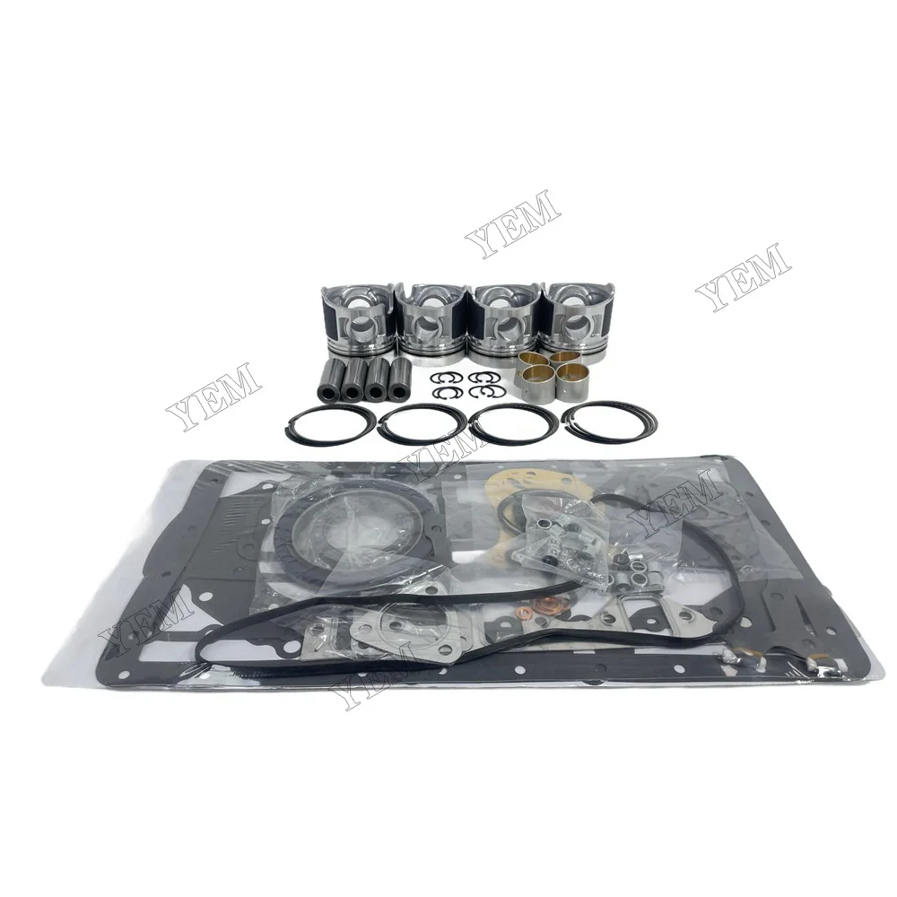 Overhaul Kit With Cylinder Gaskets Piston Rings Fit for Mitsubishi D04F Engine Parts 3