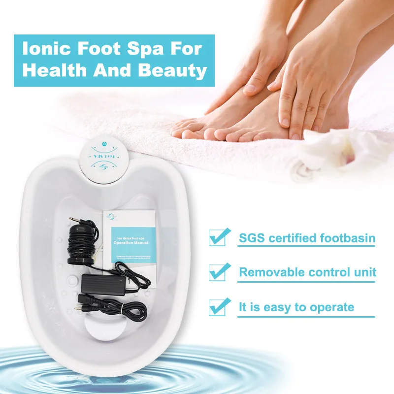 Ion Ionic Detox Hot Sale Foot Bath Cleanse SPA Machine with Basin