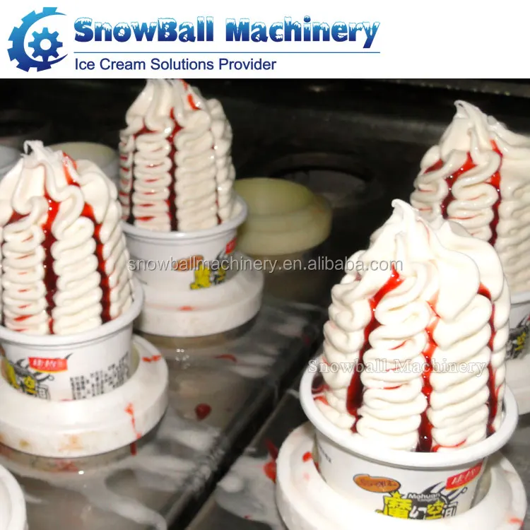 Customizable Automatic Industrial Linear Ice Cream Cup Filling Production Plant
