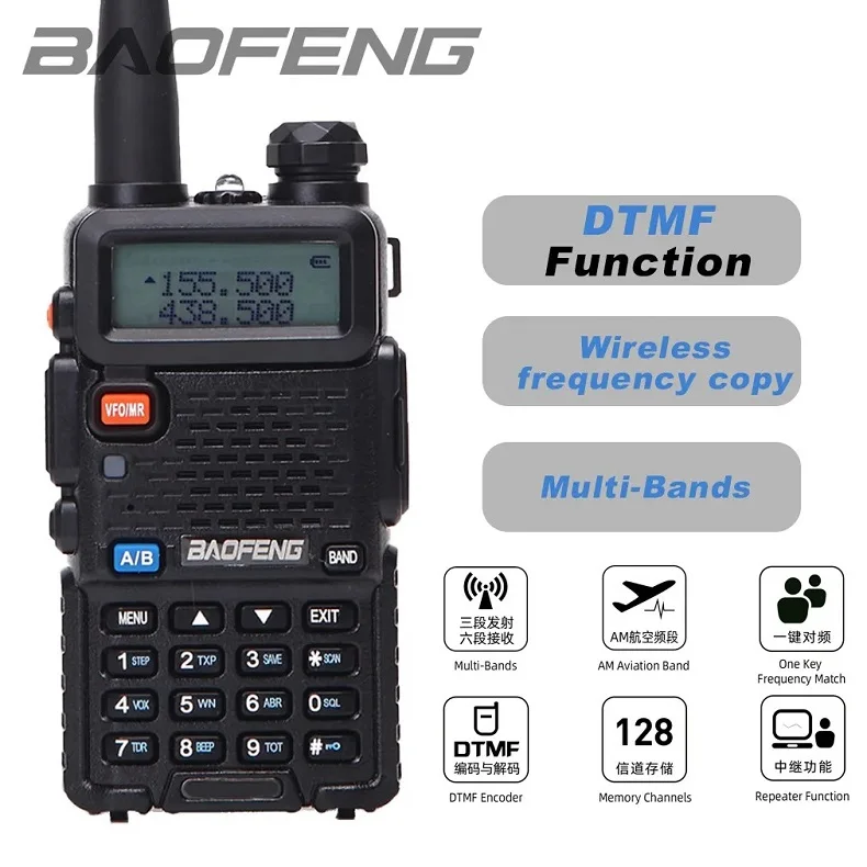 Radio Portable Talkie-Walkie Radio Bidirectionnel À Double Bande Uv Xs