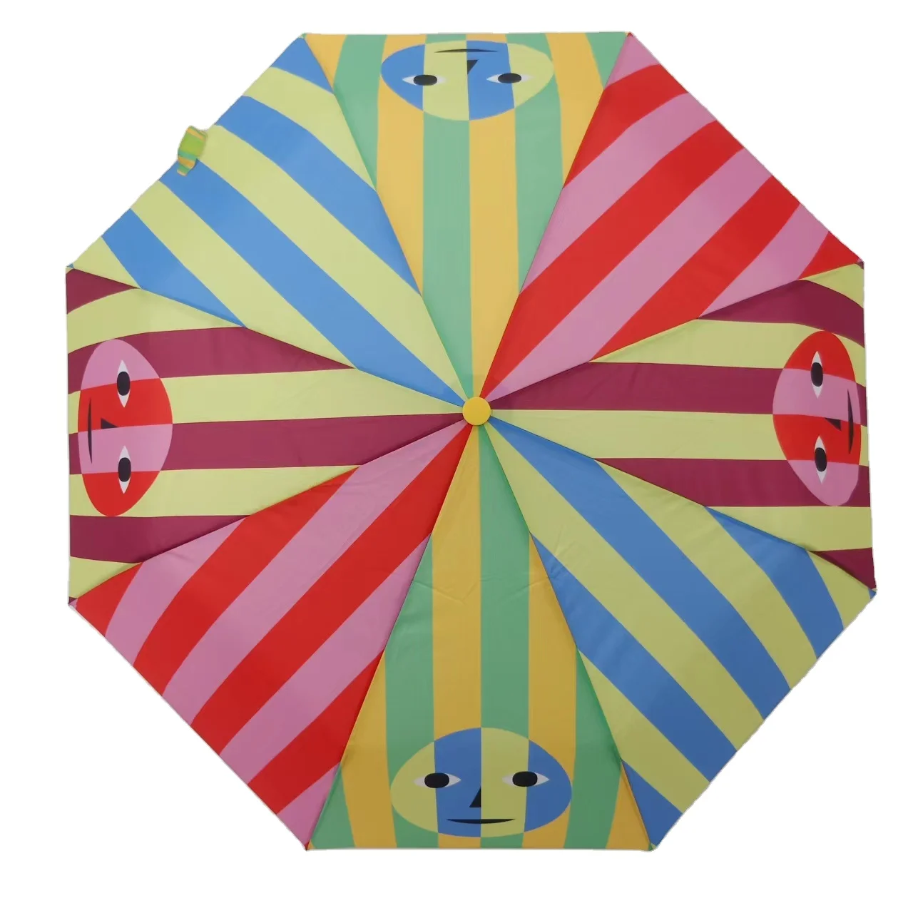 210T PG высокое качество супер дождь-устойчивый индивидуальный цвет цифровой печати 3 складной зонтик