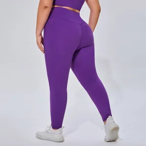 Hot Sale High Waist Leggings Pants Plus Size Yoga Pants Comfortable Casual Pants Breathable Quick Dry Leggings for Women
