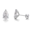 18k white gold lab diamond earring