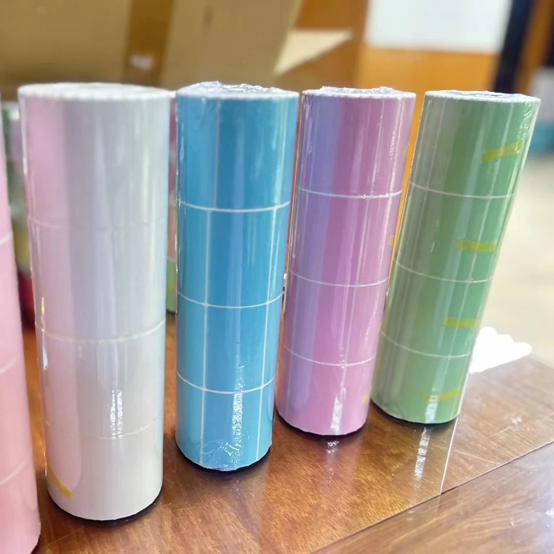 Colored Thermal Printer Labels 60x40mm 800 Sheets Paper Red Thermal Sticker 60x40mm for Office Kitchen Use with No Smell