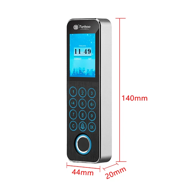 Employee Access Time Clock in and Out Staff Time Attendance Machine With Fingerprint and PIN