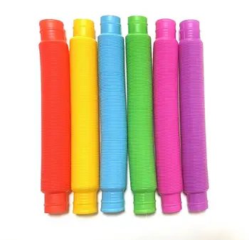 Hot Sale Decompresssion Colorful Tube Toys Varied Playing Methods for Kids