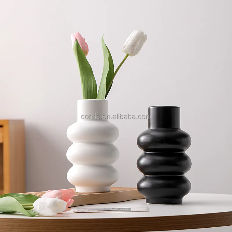 Vase Circle Circle Wholesale Modern Art Ceramic Porcelain Flower Vases ...