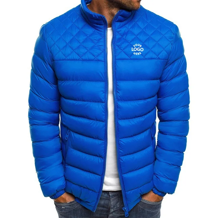 Mens Puffer Jacket Winter Coat Utility Style For Men Warm Outdoor_voghion.com