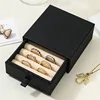 Negro - Caja para anillos