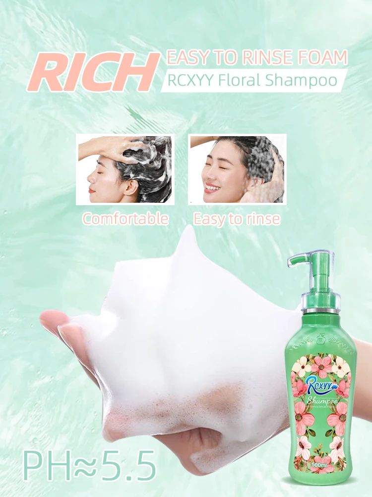 Factory OEM Good Quality Rich Bubble Nice Fragrance Scalp Care Hair Shampoo 500ml