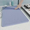 Shower mat - woven blue