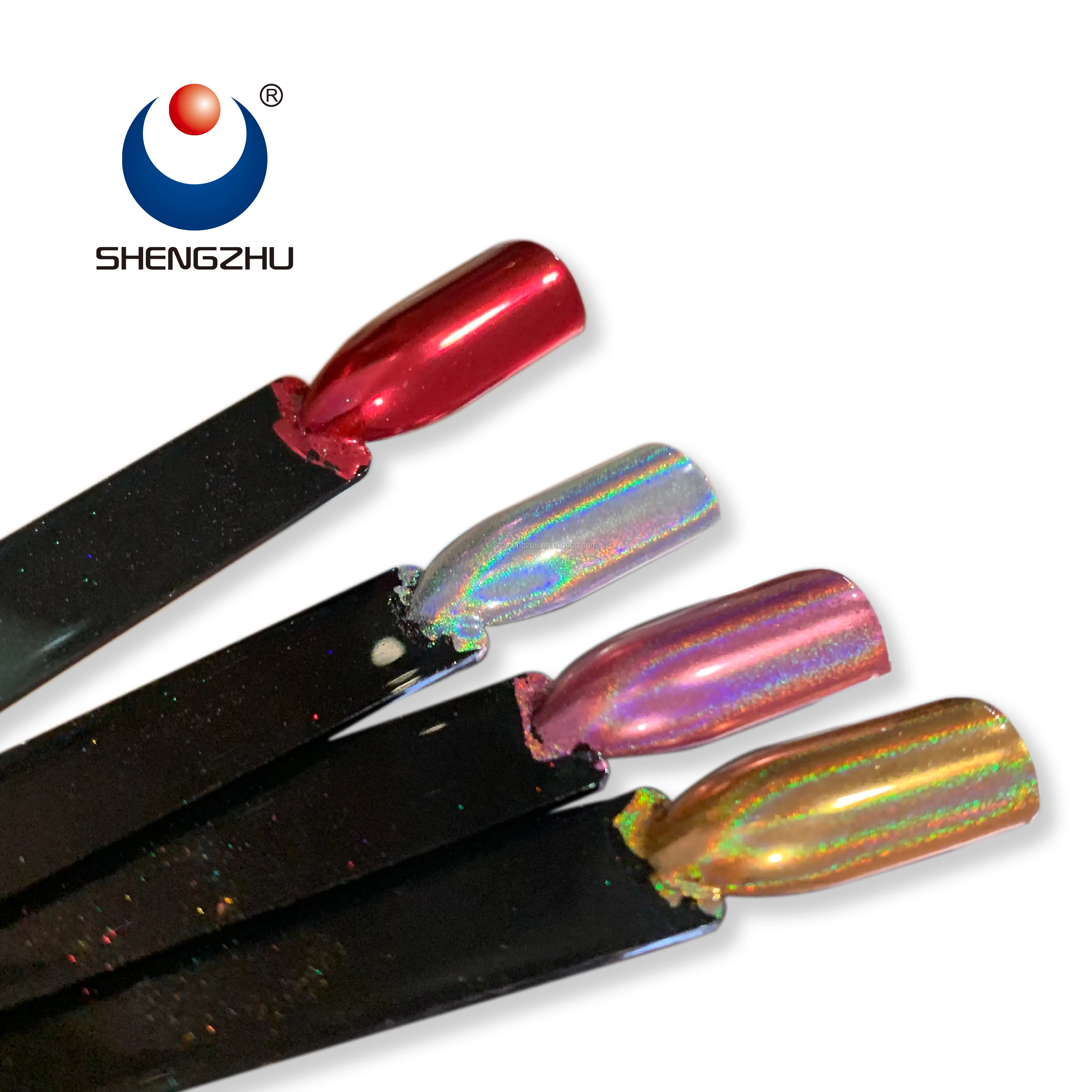 Хромированная голографическая Радужная пудра для ногтей