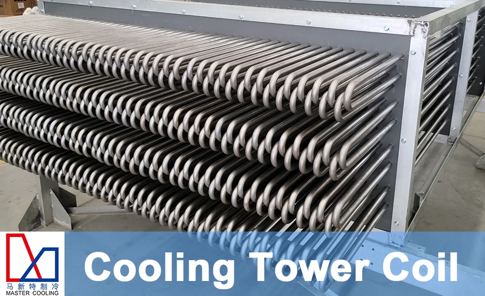 Closed Cooling Tower Water Chiller System Cooling Coil Good Heat 