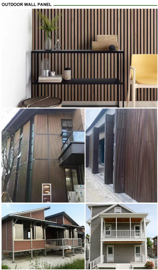 Outdoor WPC Wall Cladding - Fireproof, Waterproof, Anti-Scratch Co ...