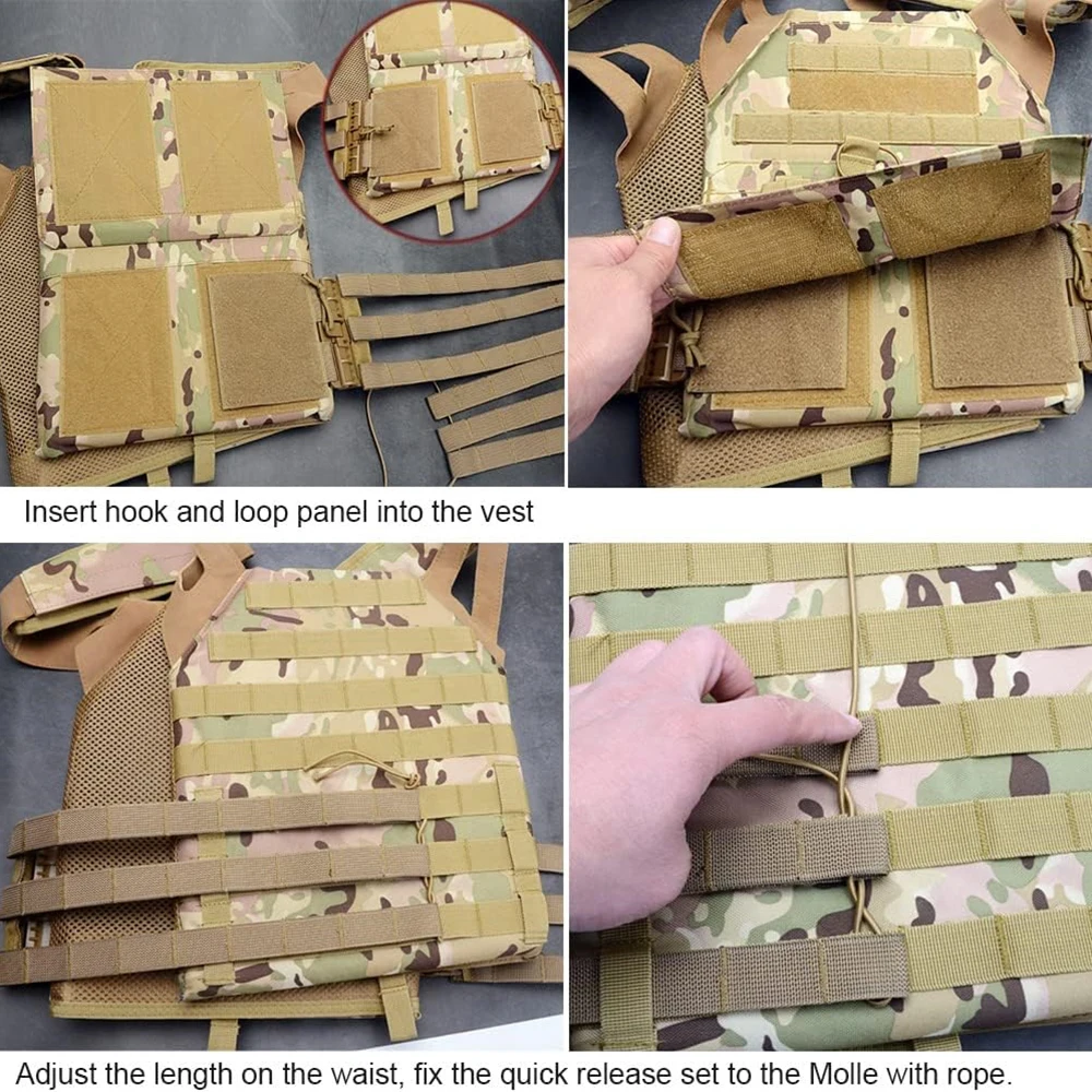 Tactical High-quality Durable Vest Quick Release Skeletal Mesh Wear-resistant Cummerbund Strap Side Tactical Belt