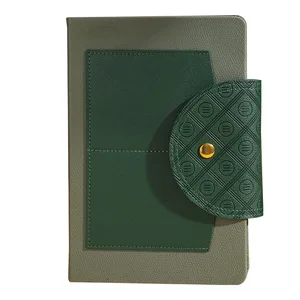 Custom Logo Hardcover Promotional Leather Business Diary Notebook Journal with Box and Pen