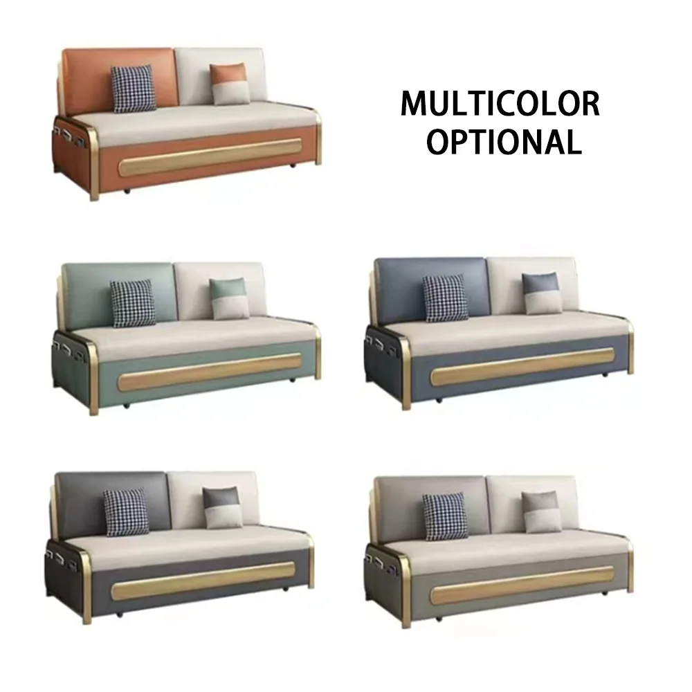 Space Saving Comfortable Sleeper Sofa Bed Modern Couch Double Strong