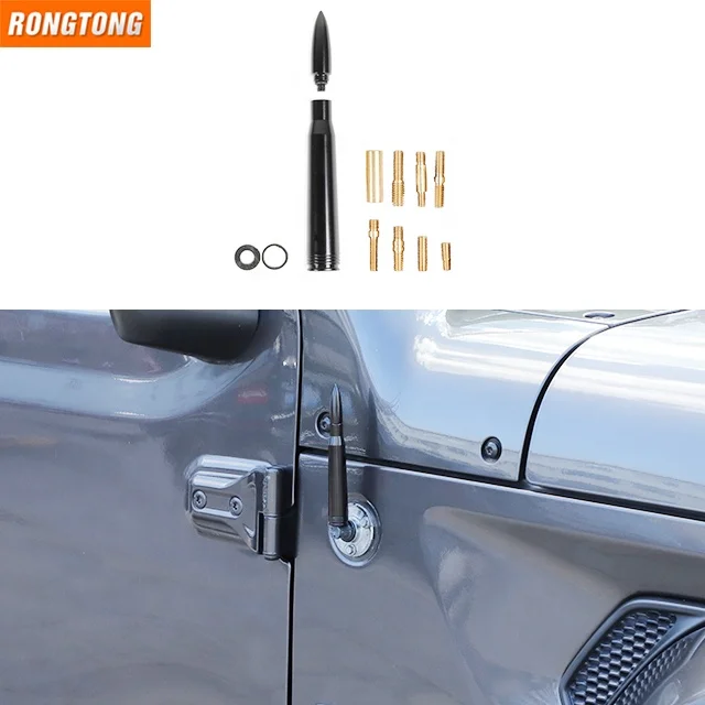 Universal Car Accessories Replacement Aluminum Alloy Decoration Short  Bullet Antenna For Jeep Wrangler - Buy Car Antenna,Antenna Kit,Stubby  Antenna Mast Product on 