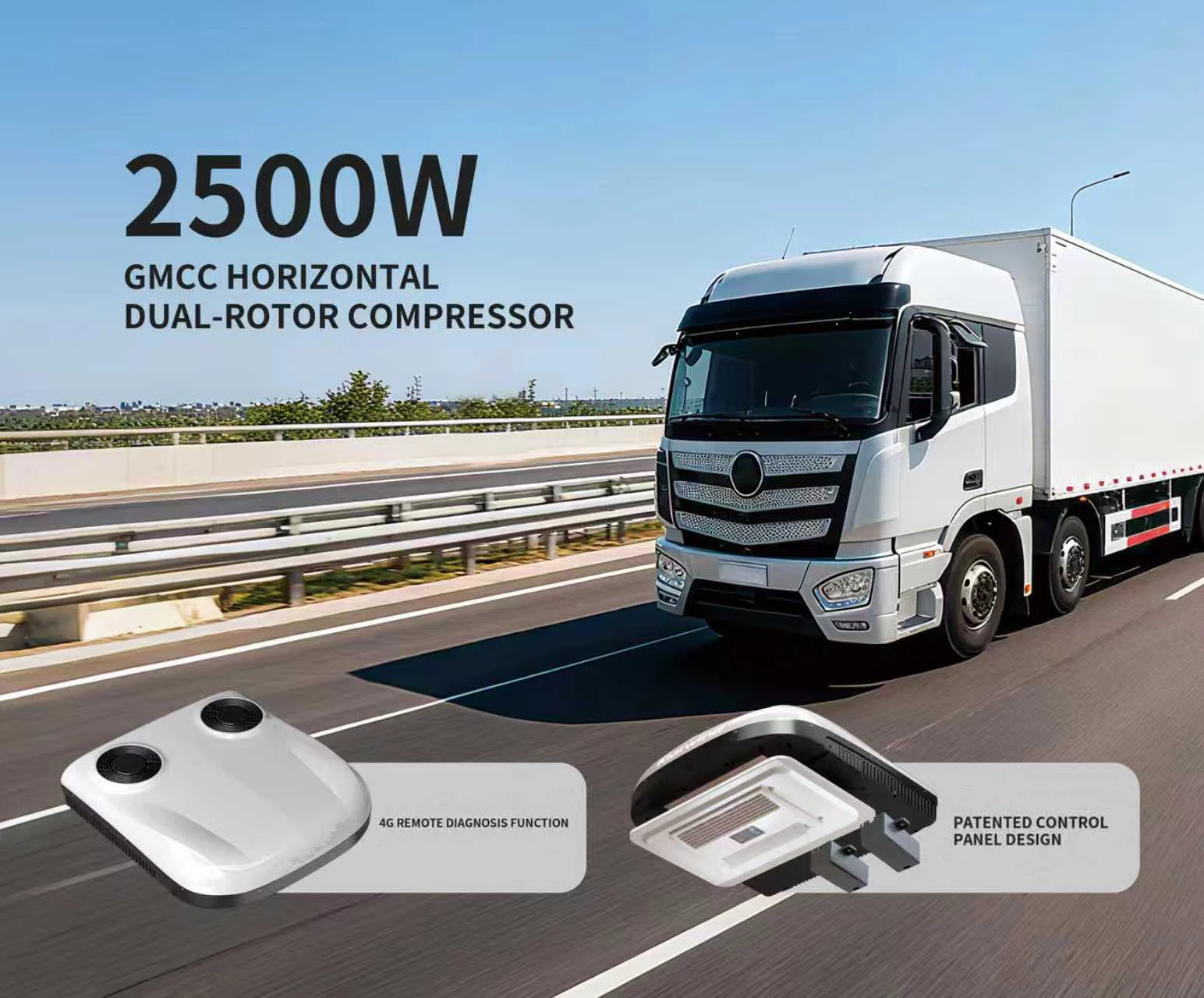 Radiator Roof Top Air Conditioner for Trucks Forklifts Cars-12V/24V/30-90V  