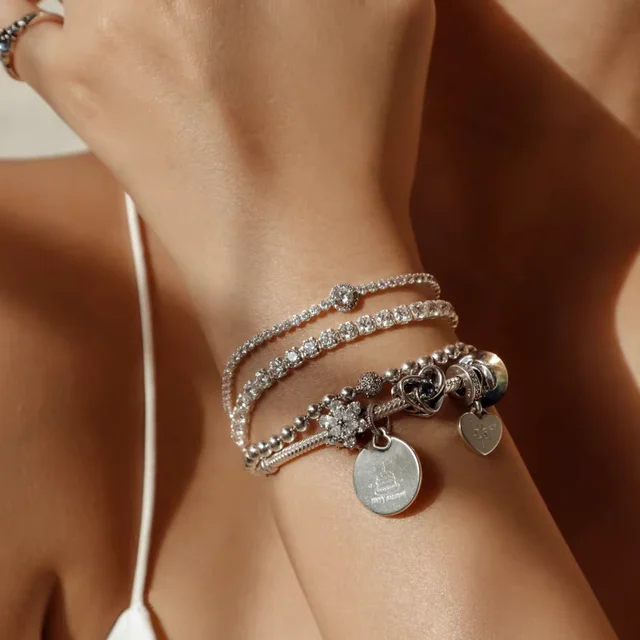 925 Silver PandoraBBF DIY Jewelry Wishing Birthday Bracelet Set Engraved Edition Commemorative Gift for Friends