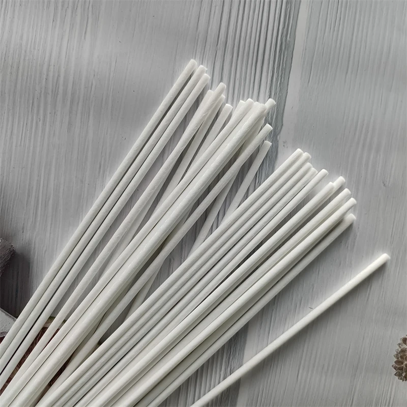 Hot Selling 4mm Thickness Reed Diffuser Sticks Customized 8 Inches Synthetic Reeds Perfume Fiber Rods for Diffuser